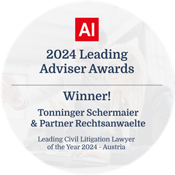 Tonninger Schermaier & Partner Rechtsanwälte — Leading Civil Litigation Lawyer of the Year 2024, AI Awards Winners Badge