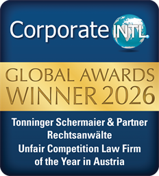 Tonninger Schermaier & Partner Rechtsanwälte — Unfair Competition Law Firm of the Year 2026, Corporate INTL Global Awards